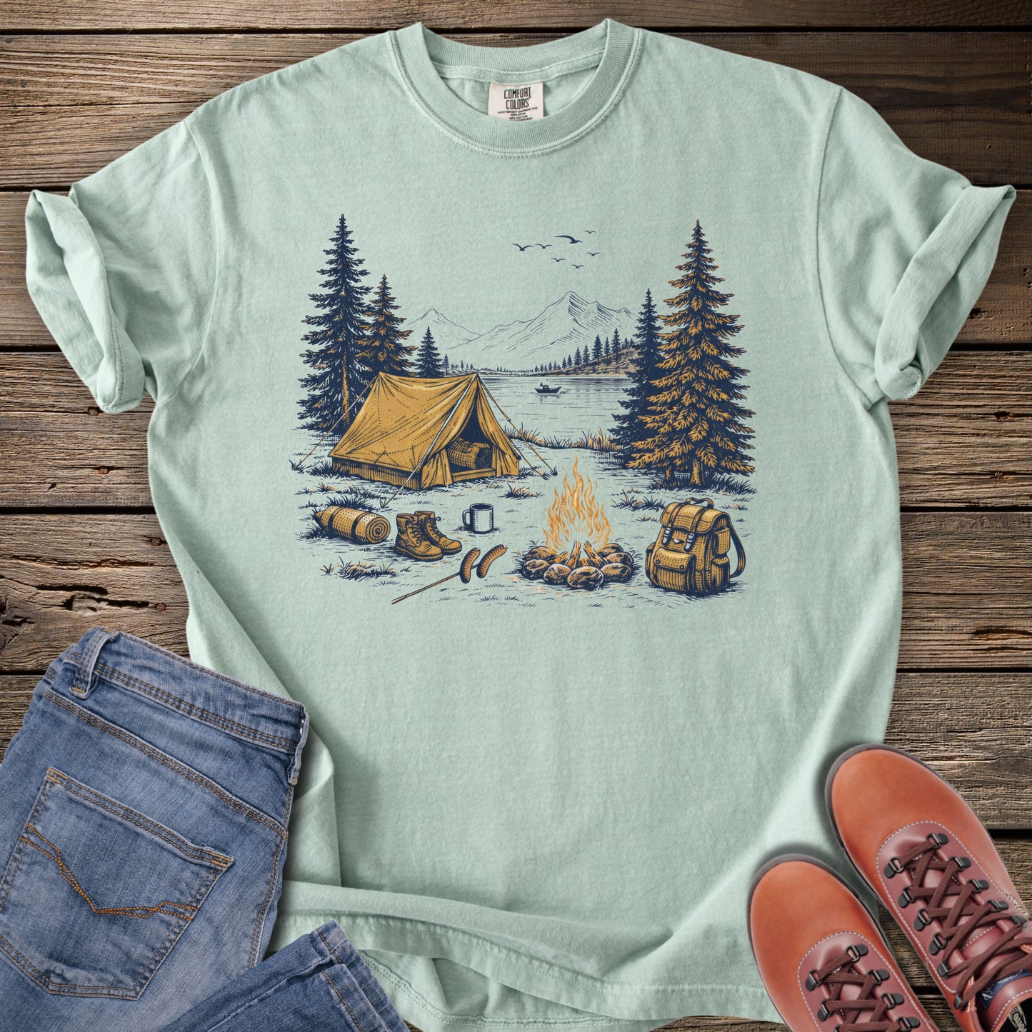 Camping Scene T-Shirt