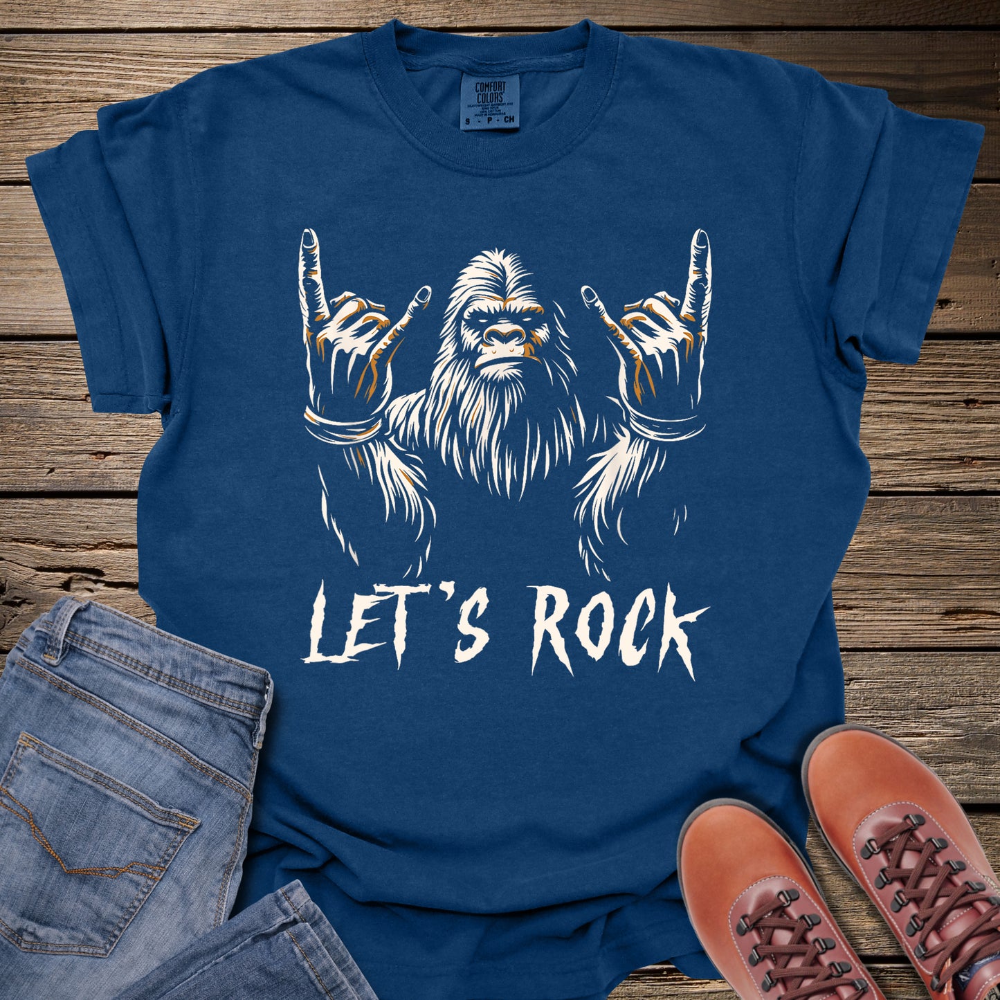 Bigfoot Let’s Rock T-Shirt