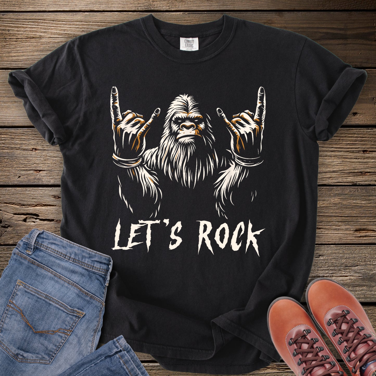 Bigfoot Let’s Rock T-Shirt