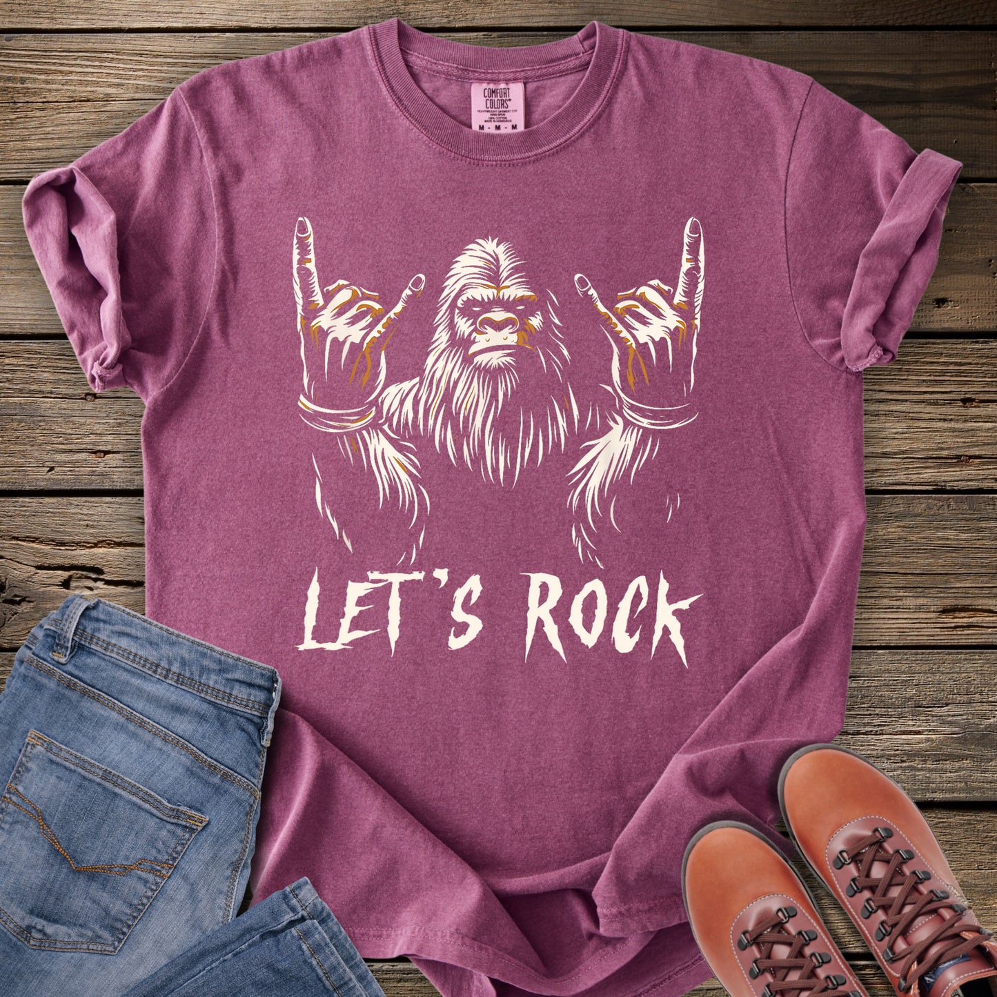 Bigfoot Let’s Rock T-Shirt