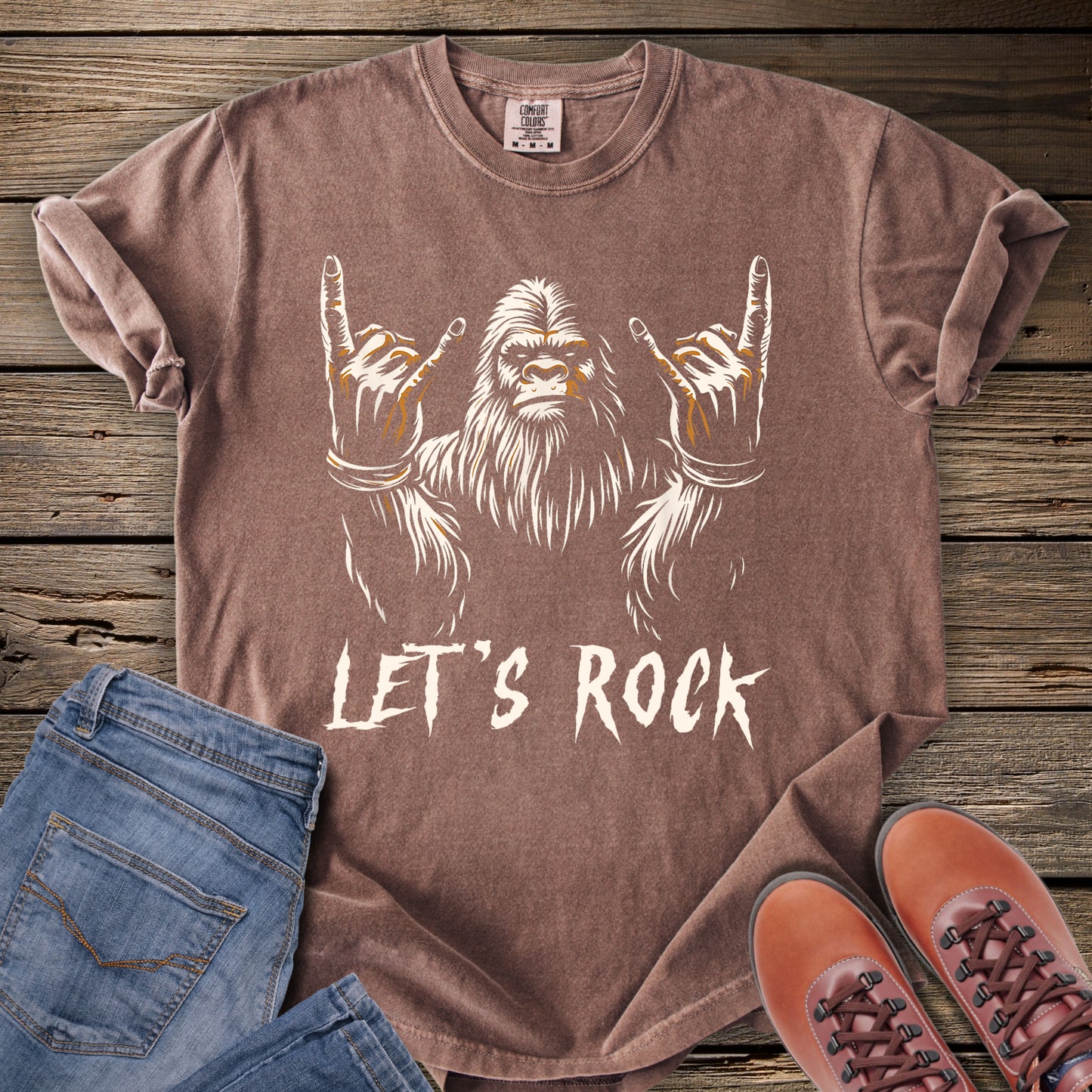 Bigfoot Let’s Rock T-Shirt