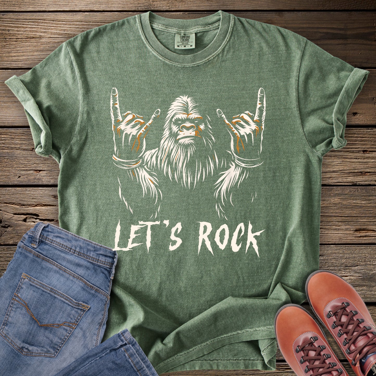 Bigfoot Let’s Rock T-Shirt