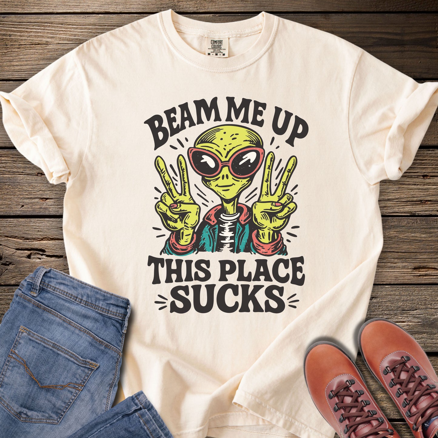 Beam Me Up This Place Sucks T-Shirt