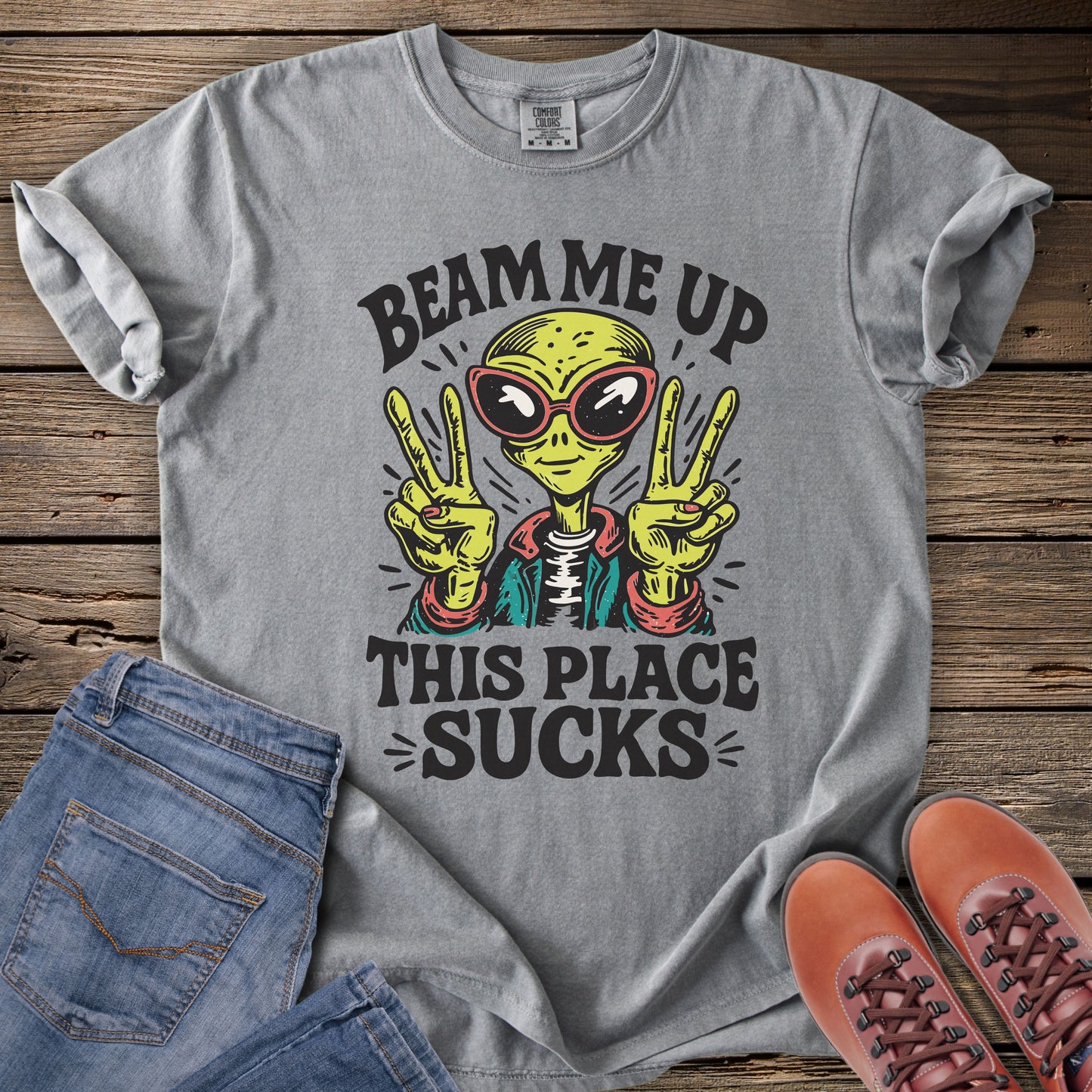 Beam Me Up This Place Sucks T-Shirt