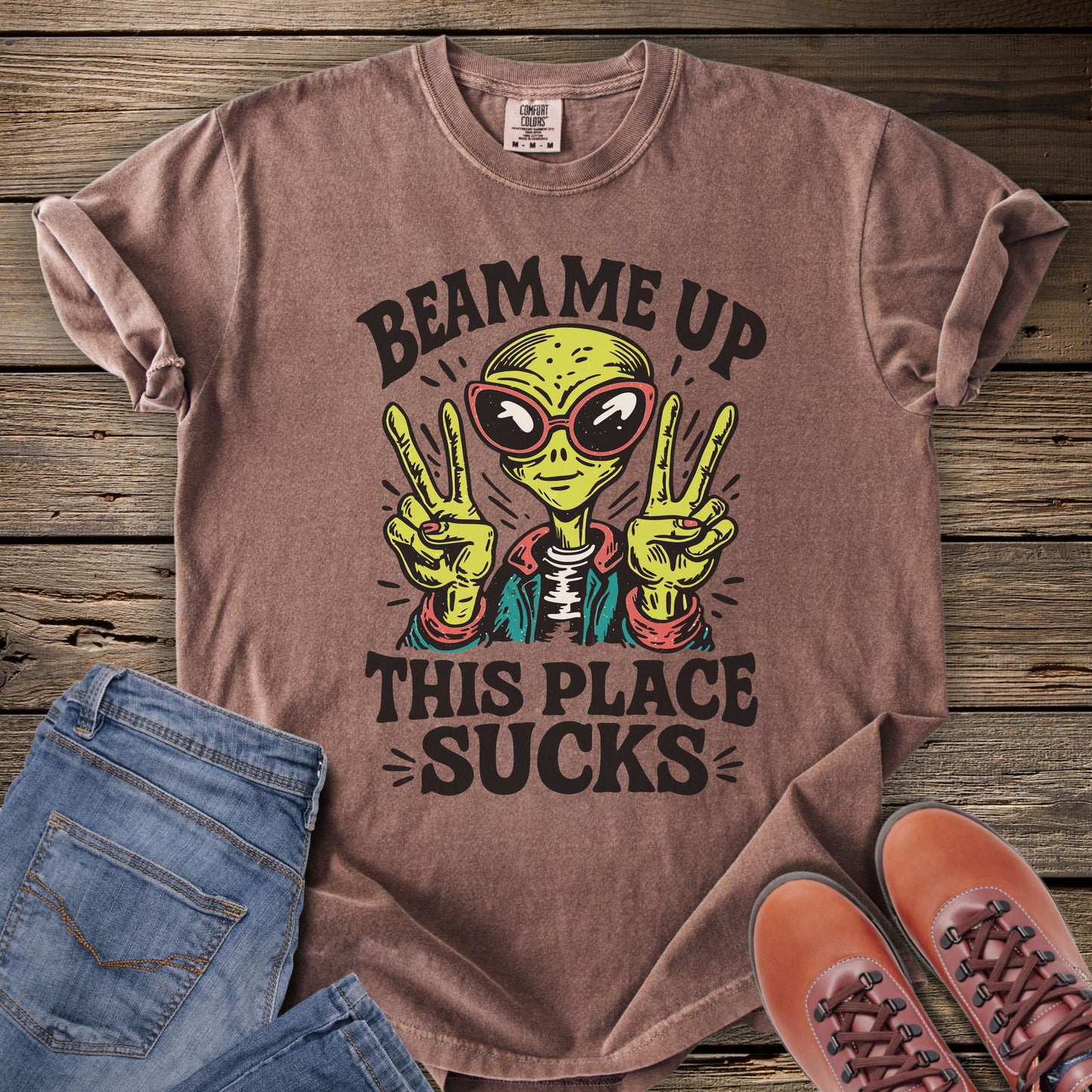 Beam Me Up This Place Sucks T-Shirt