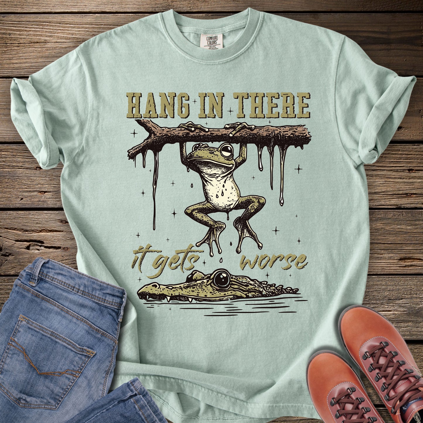Hang in There Frog T-Shirt