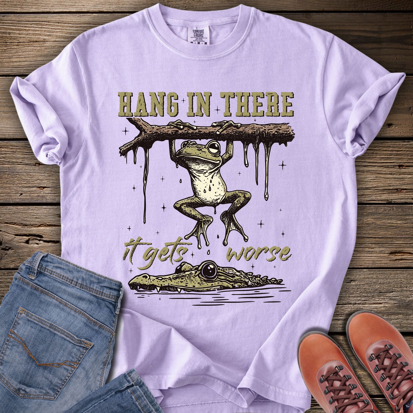 Hang in There Frog T-Shirt
