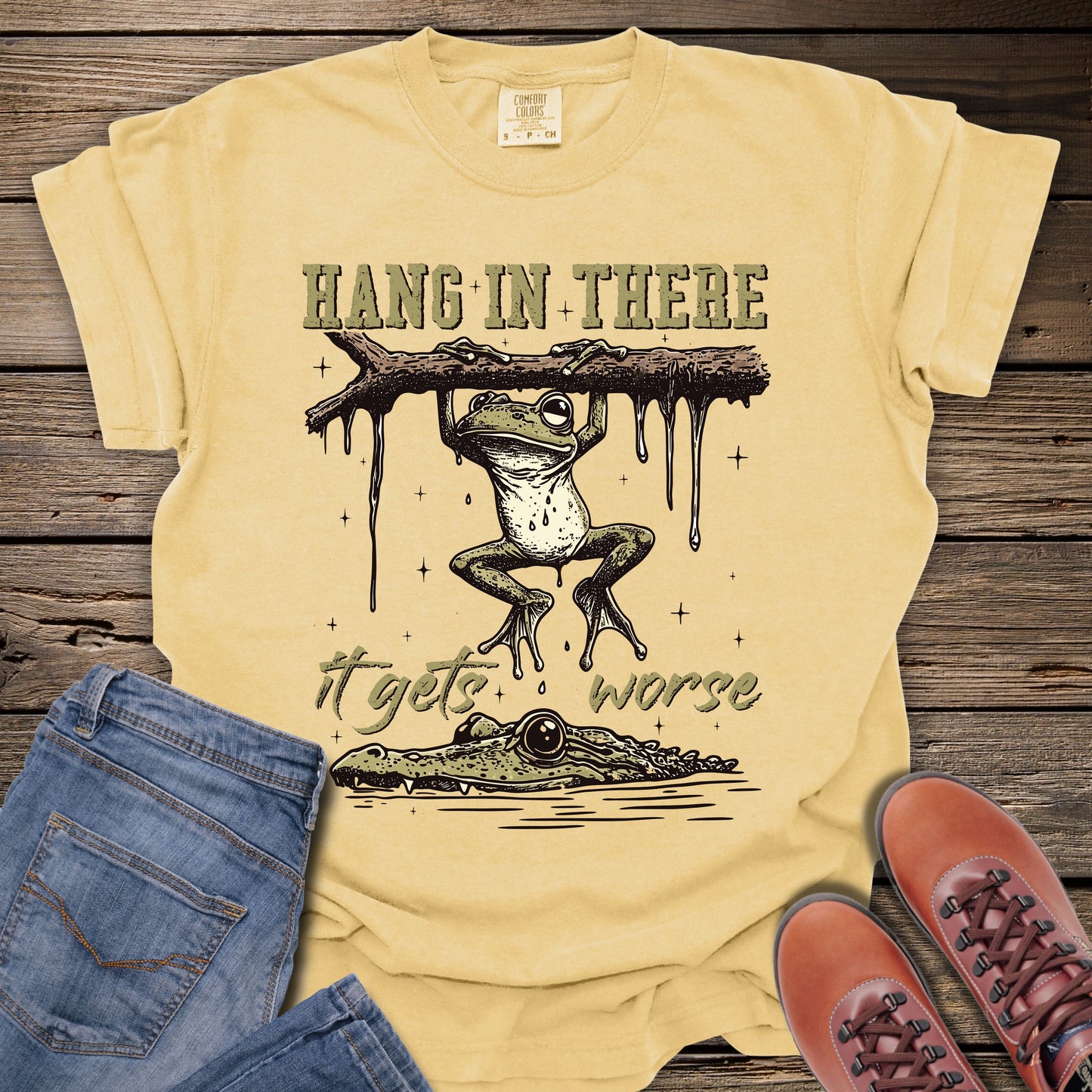 Hang in There Frog T-Shirt