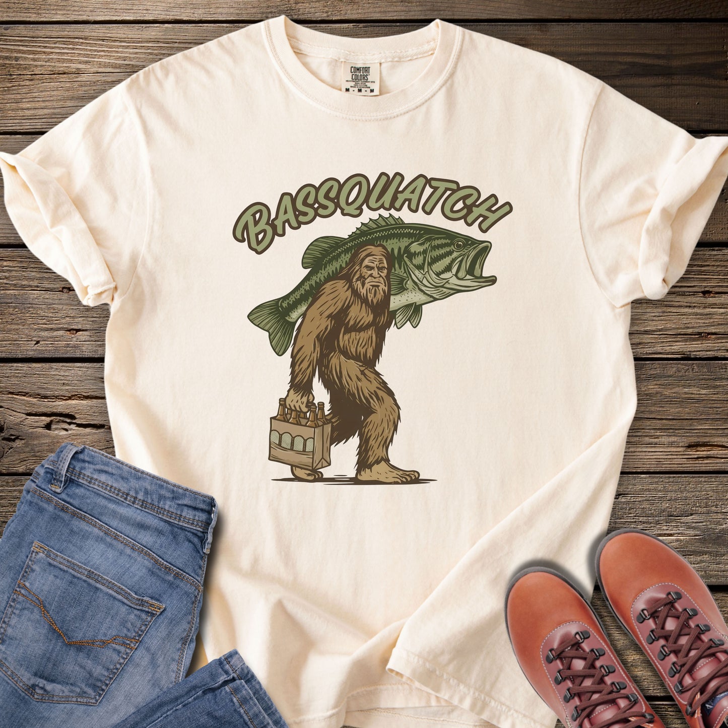 Bassquatch Fishing T-Shirt