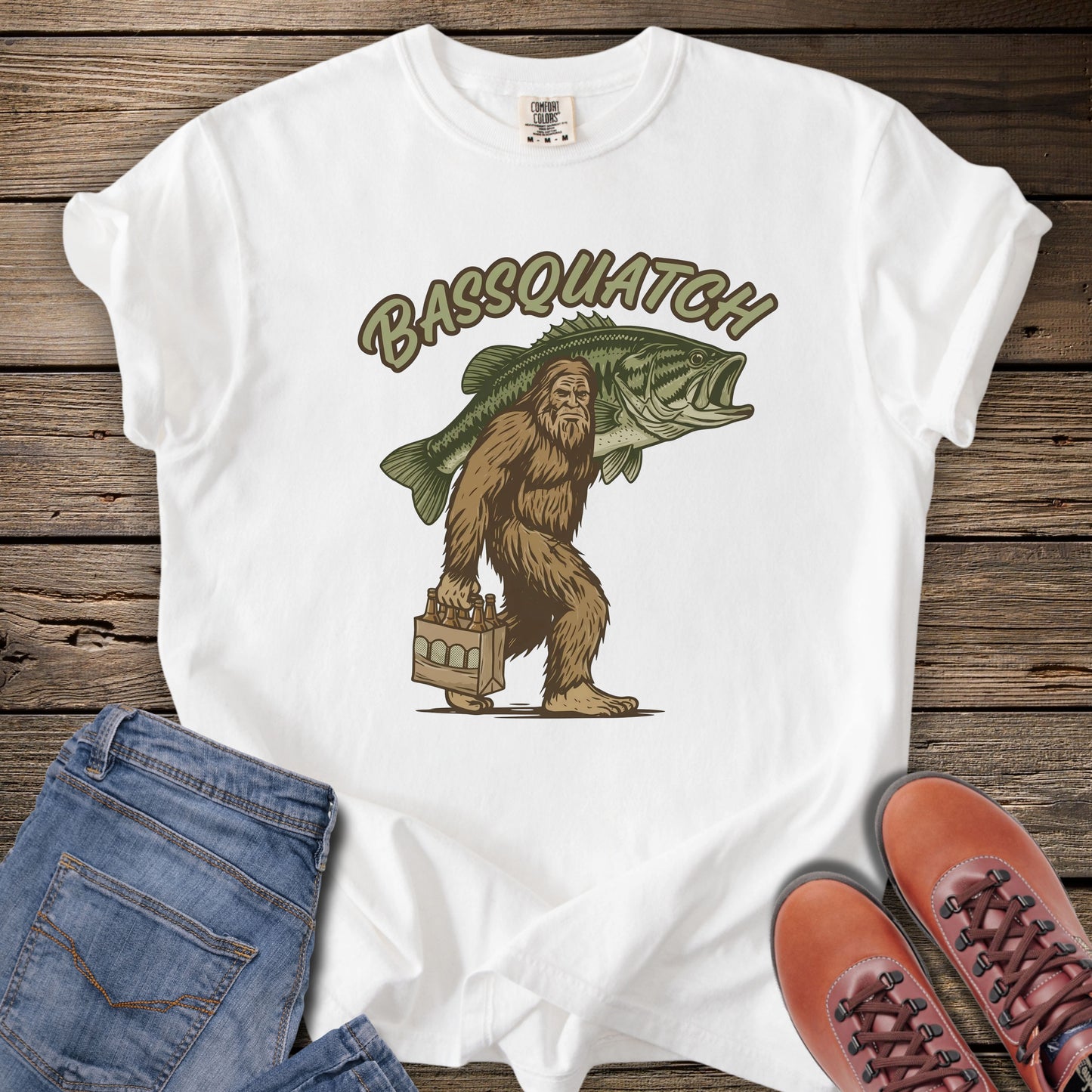 Bassquatch Fishing T-Shirt