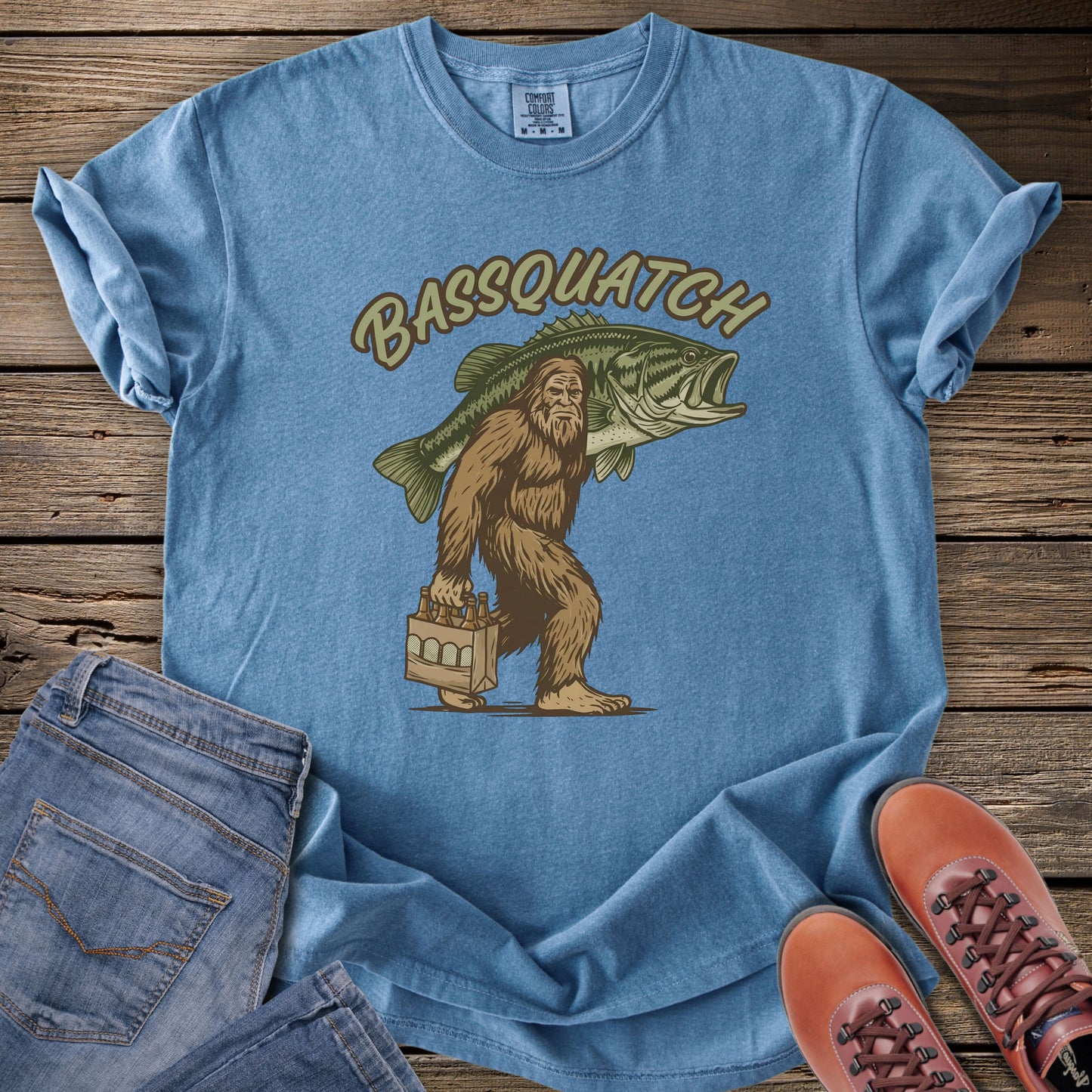 Bassquatch Fishing T-Shirt