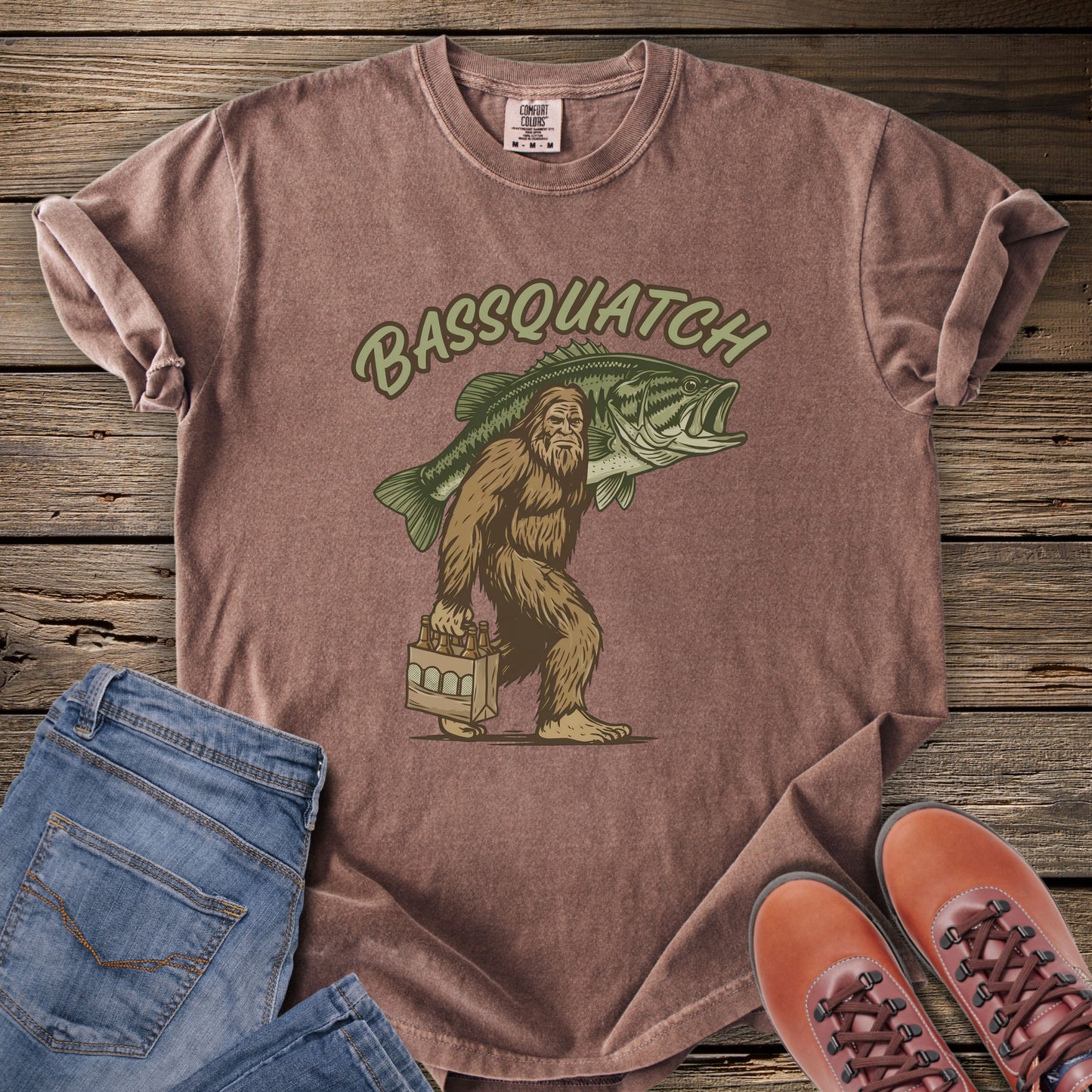 Bassquatch Fishing T-Shirt