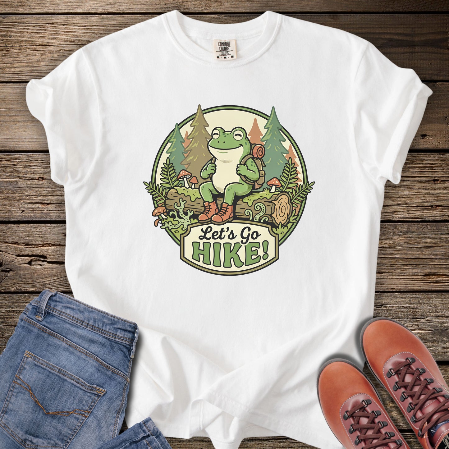 Let's Go Hike! Frog T-Shirt
