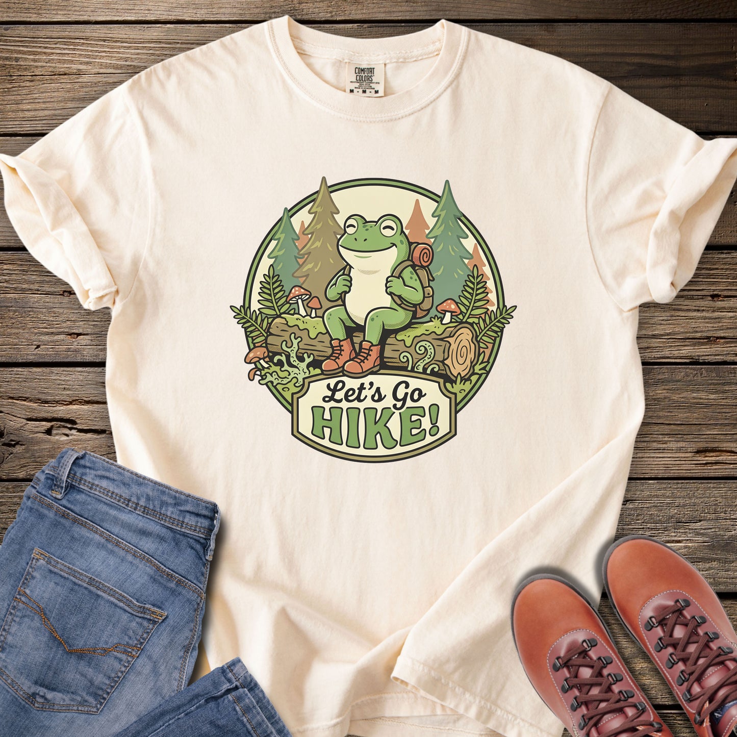 Let's Go Hike! Frog T-Shirt