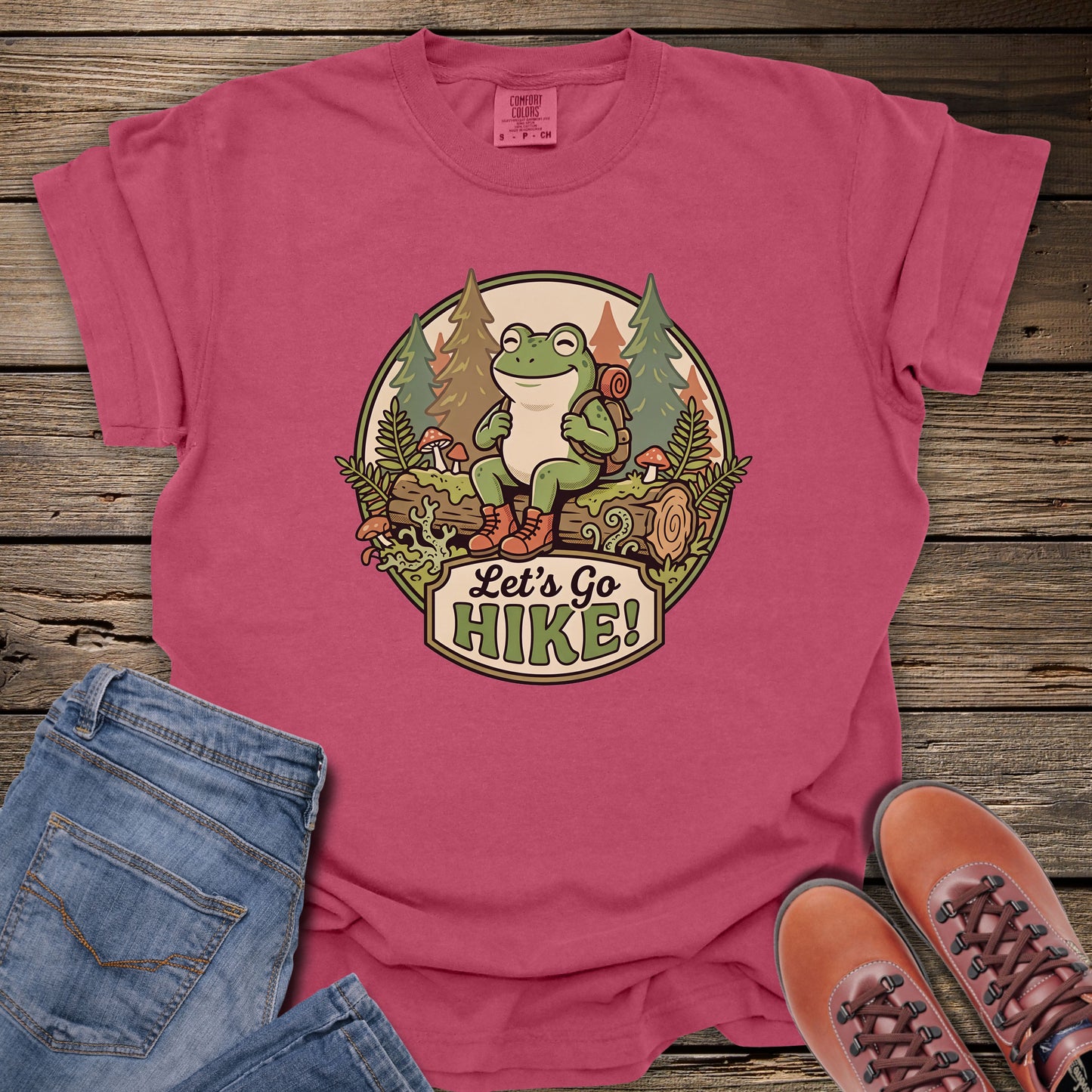 Let's Go Hike! Frog T-Shirt