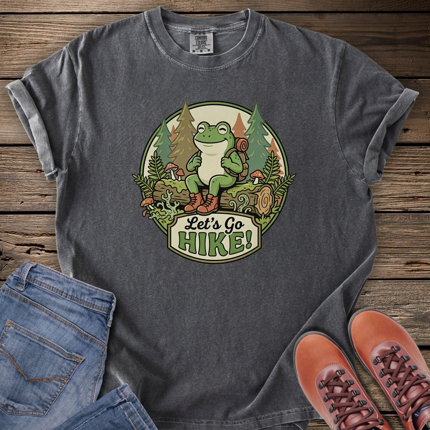 Let's Go Hike! Frog T-Shirt
