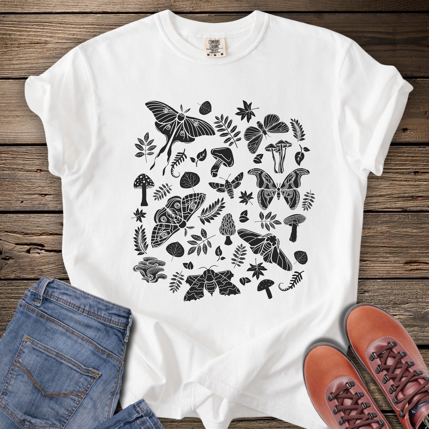 Mushrooms & Moths Botanical T-Shirt