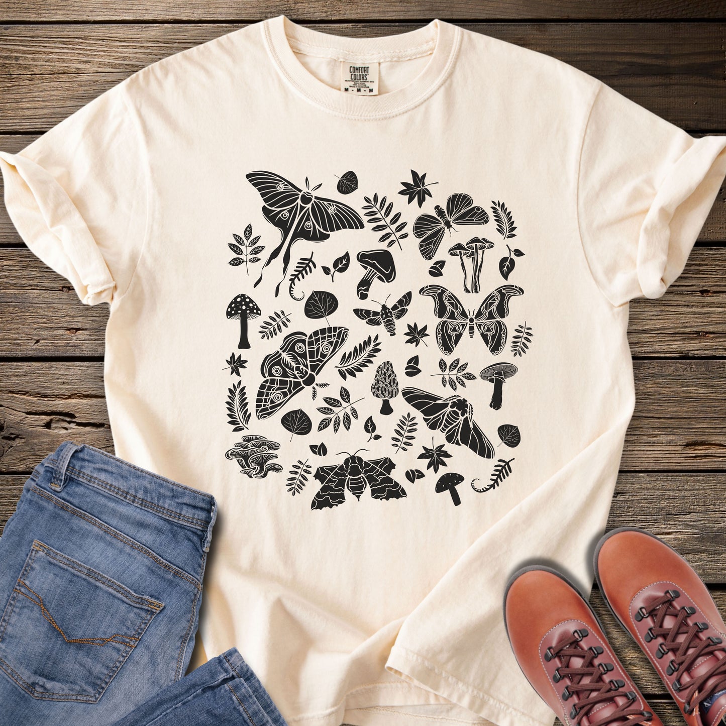 Mushrooms & Moths Botanical T-Shirt