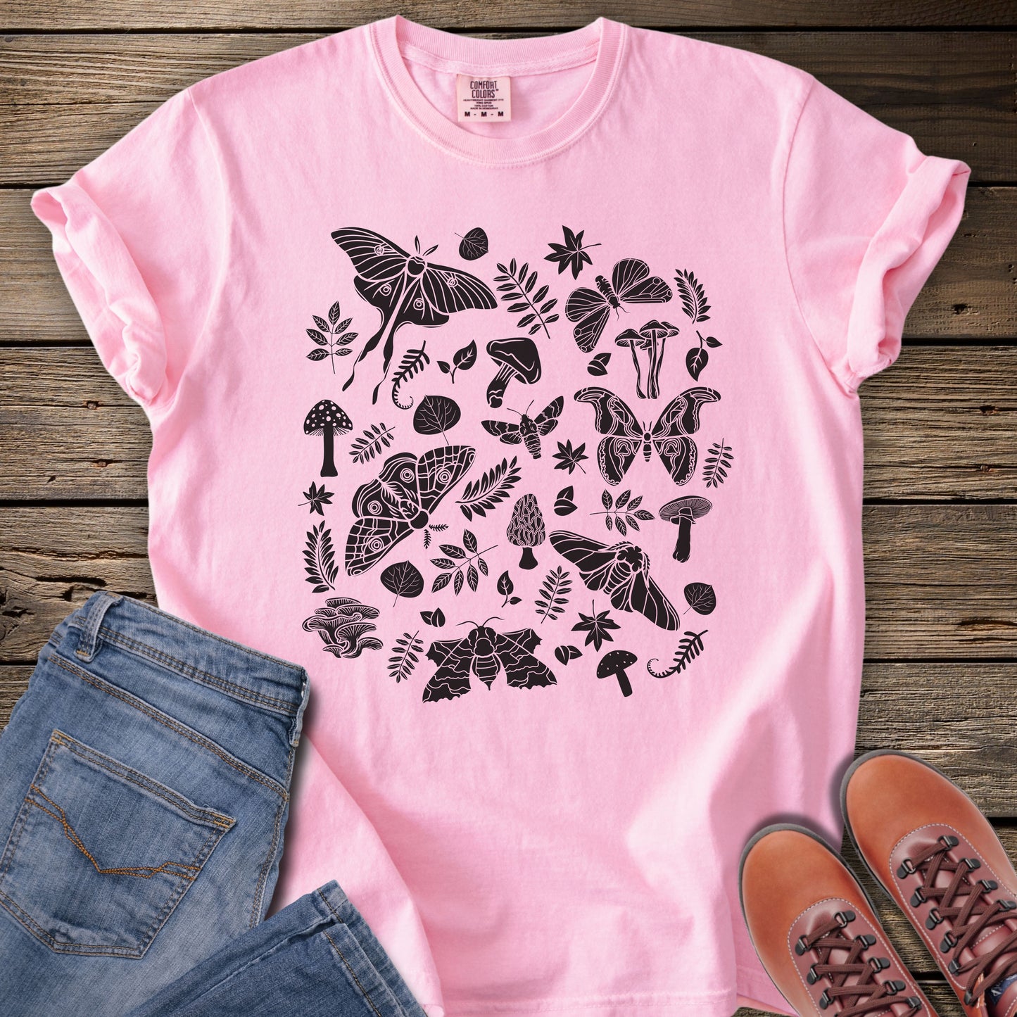 Mushrooms & Moths Botanical T-Shirt