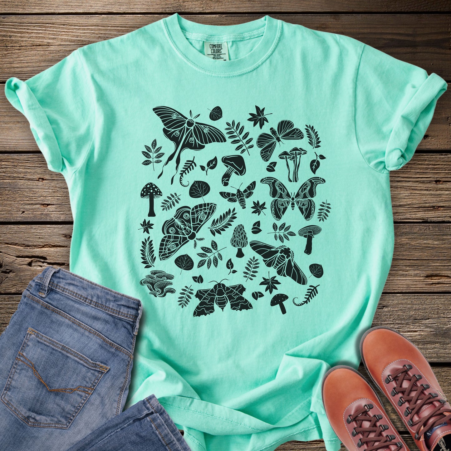 Mushrooms & Moths Botanical T-Shirt