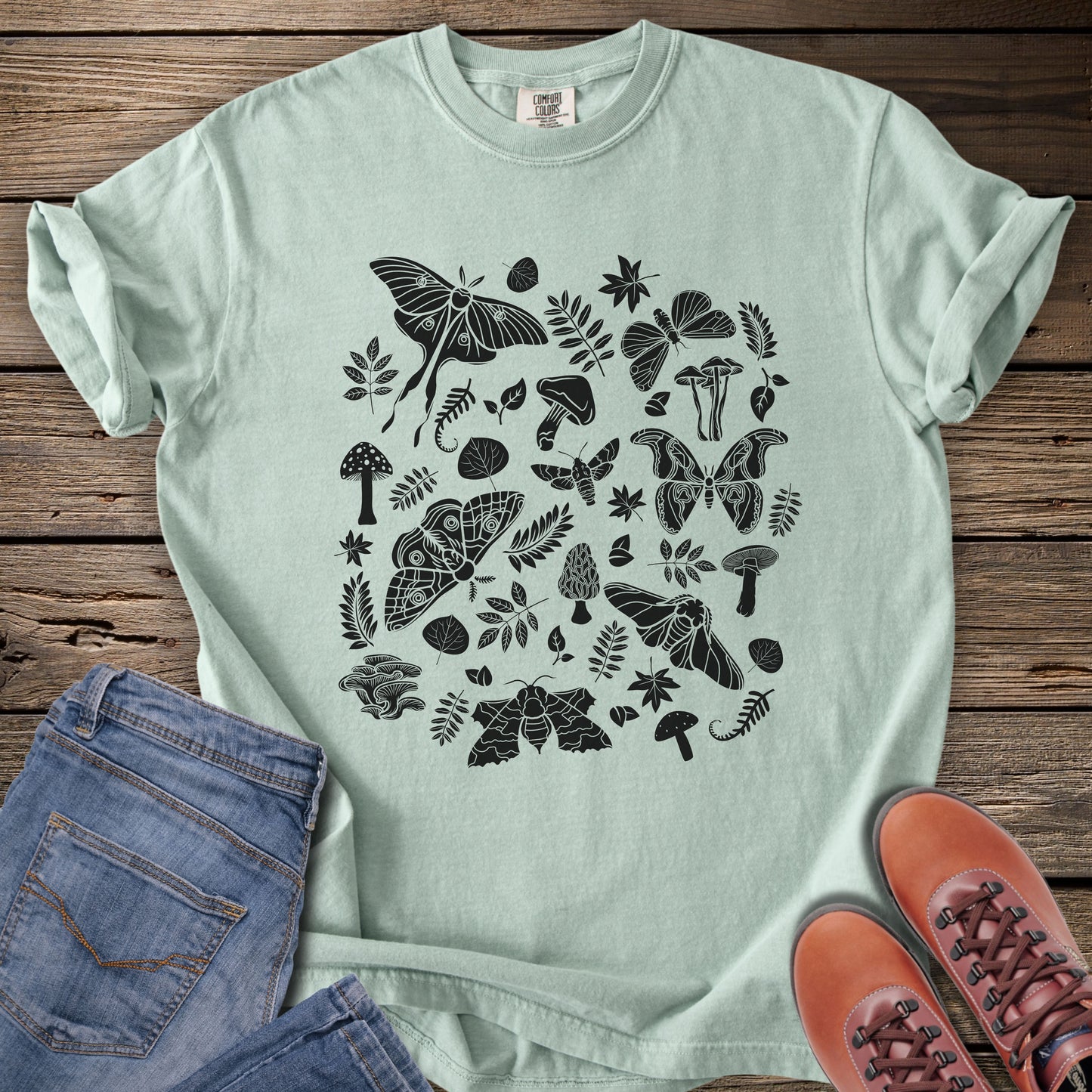 Mushrooms & Moths Botanical T-Shirt