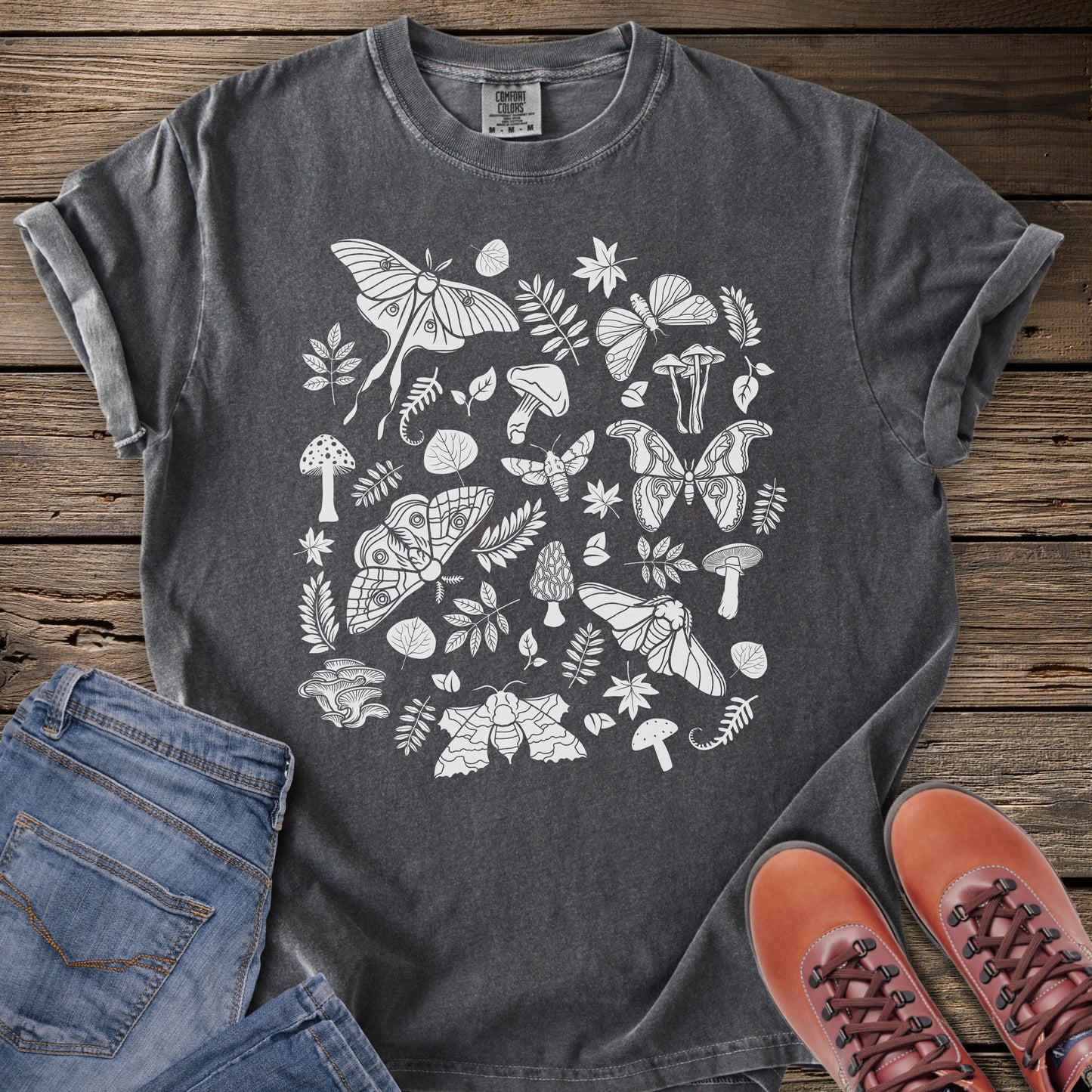 Mushrooms & Moths Botanical T-Shirt