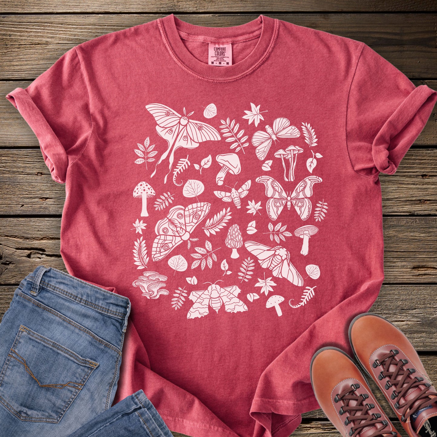 Mushrooms & Moths Botanical T-Shirt