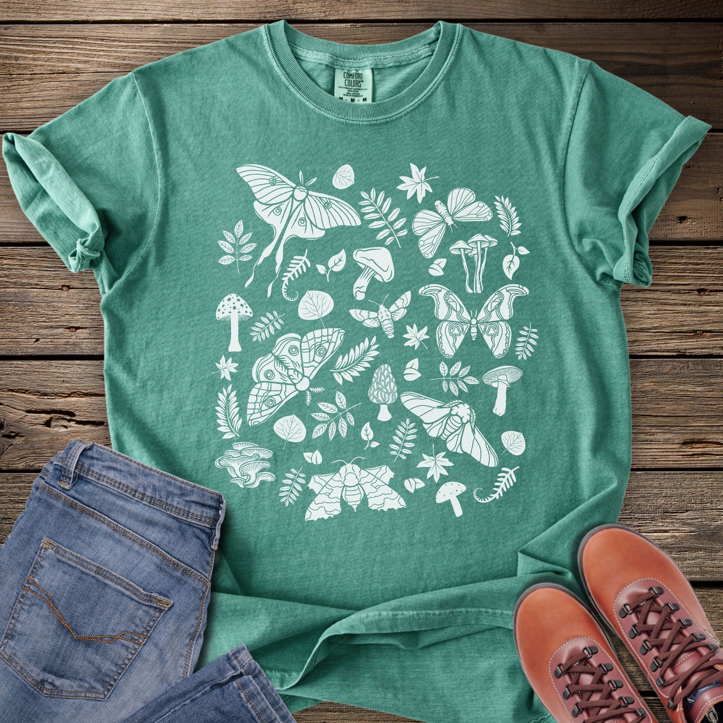 Mushrooms & Moths Botanical T-Shirt
