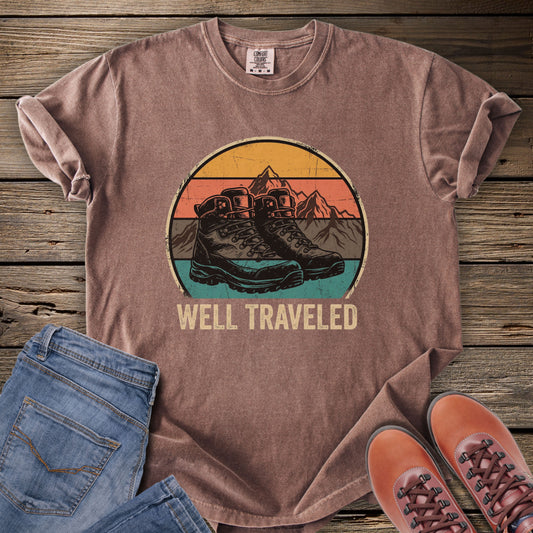 Well Traveled Hiking Boots T-Shirt
