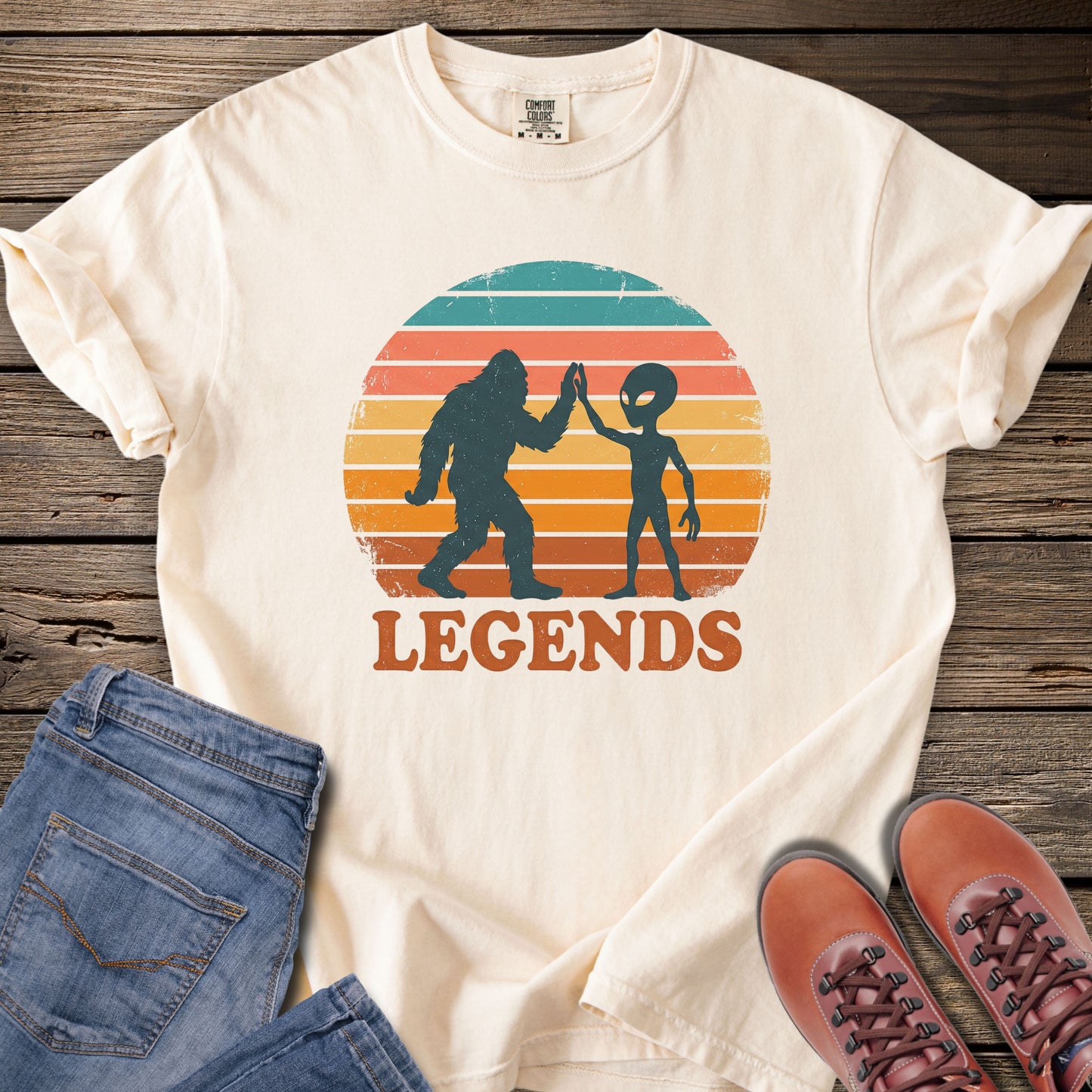 Legends Bigfoot & Alien T-Shirt