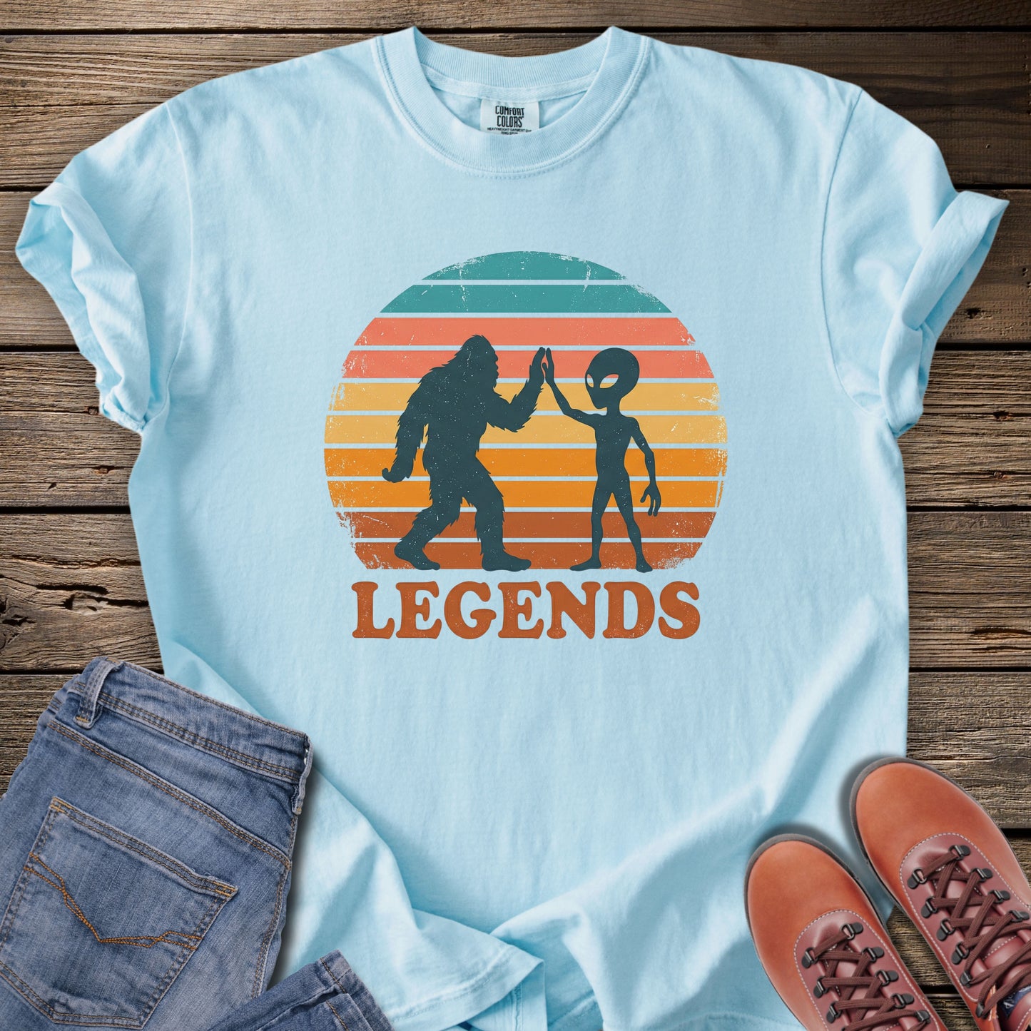 Legends Bigfoot & Alien T-Shirt