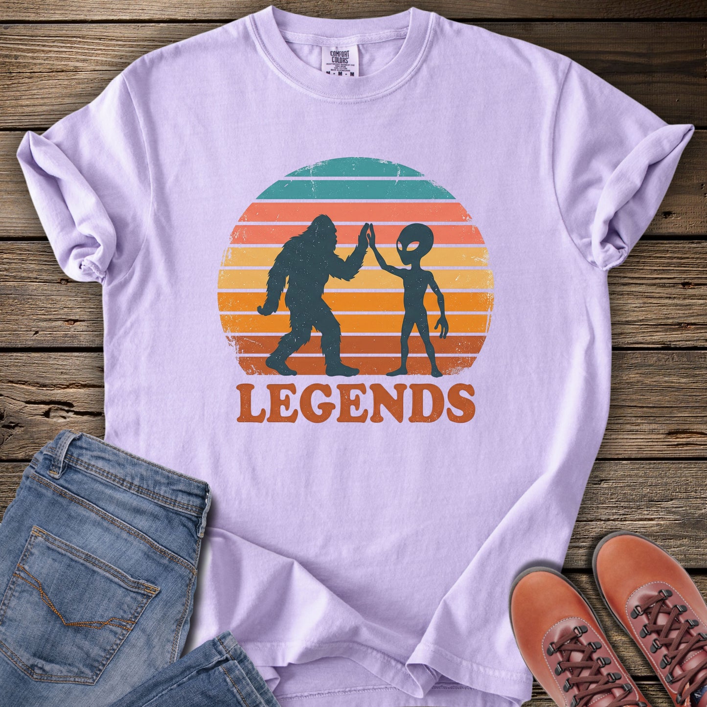 Legends Bigfoot & Alien T-Shirt