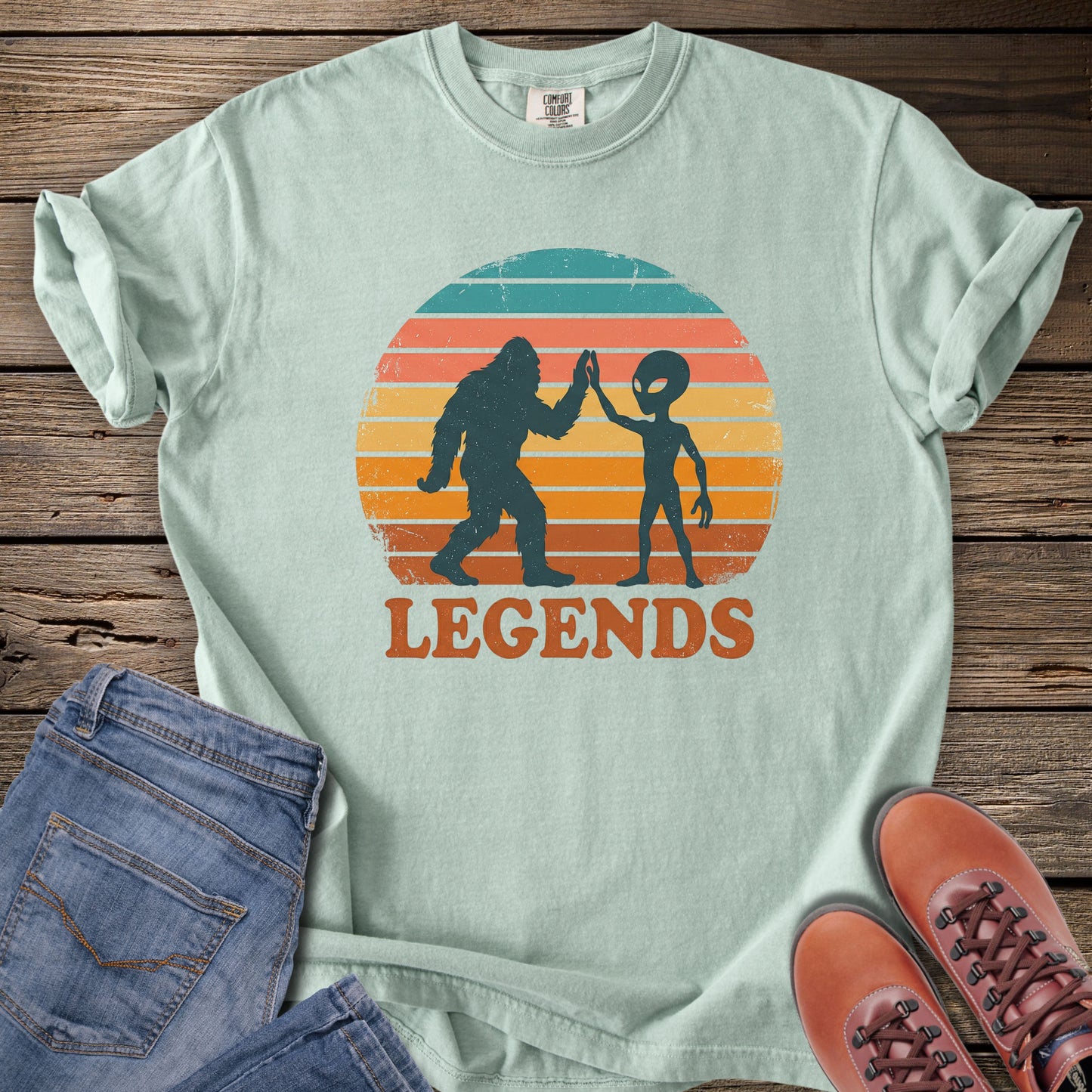 Legends Bigfoot & Alien T-Shirt