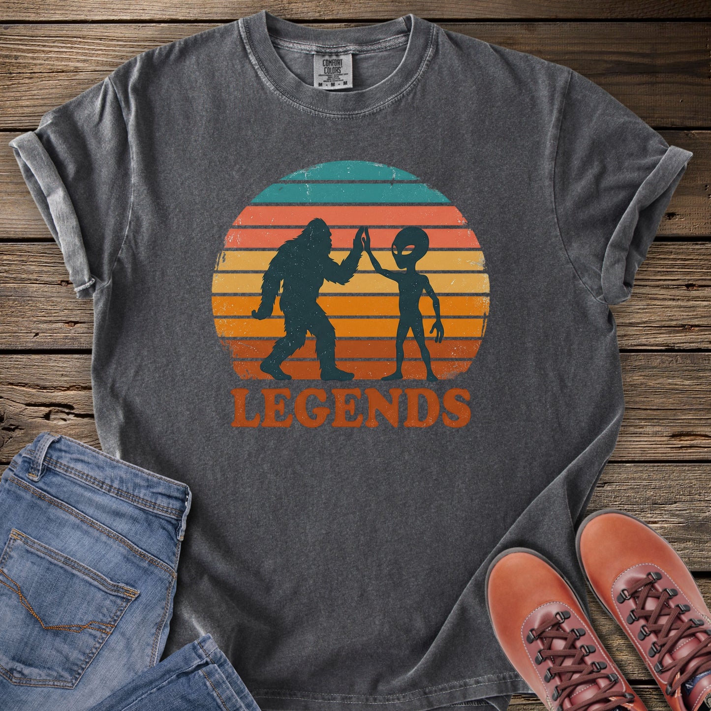Legends Bigfoot & Alien T-Shirt