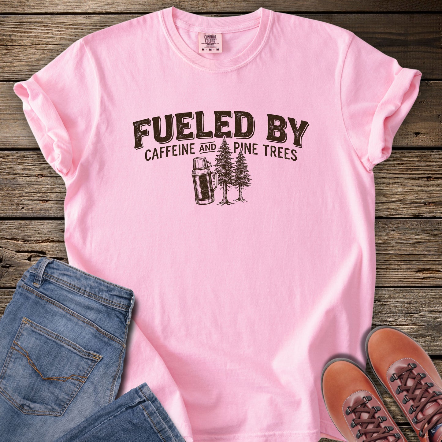 Fueled By Caffeine & Pine Trees T-Shirt