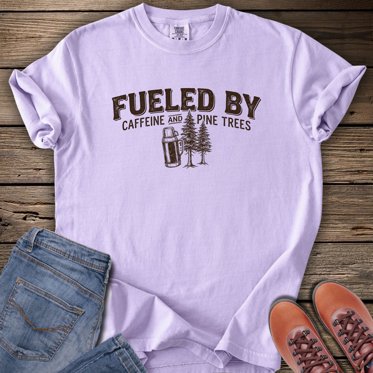 Fueled By Caffeine & Pine Trees T-Shirt