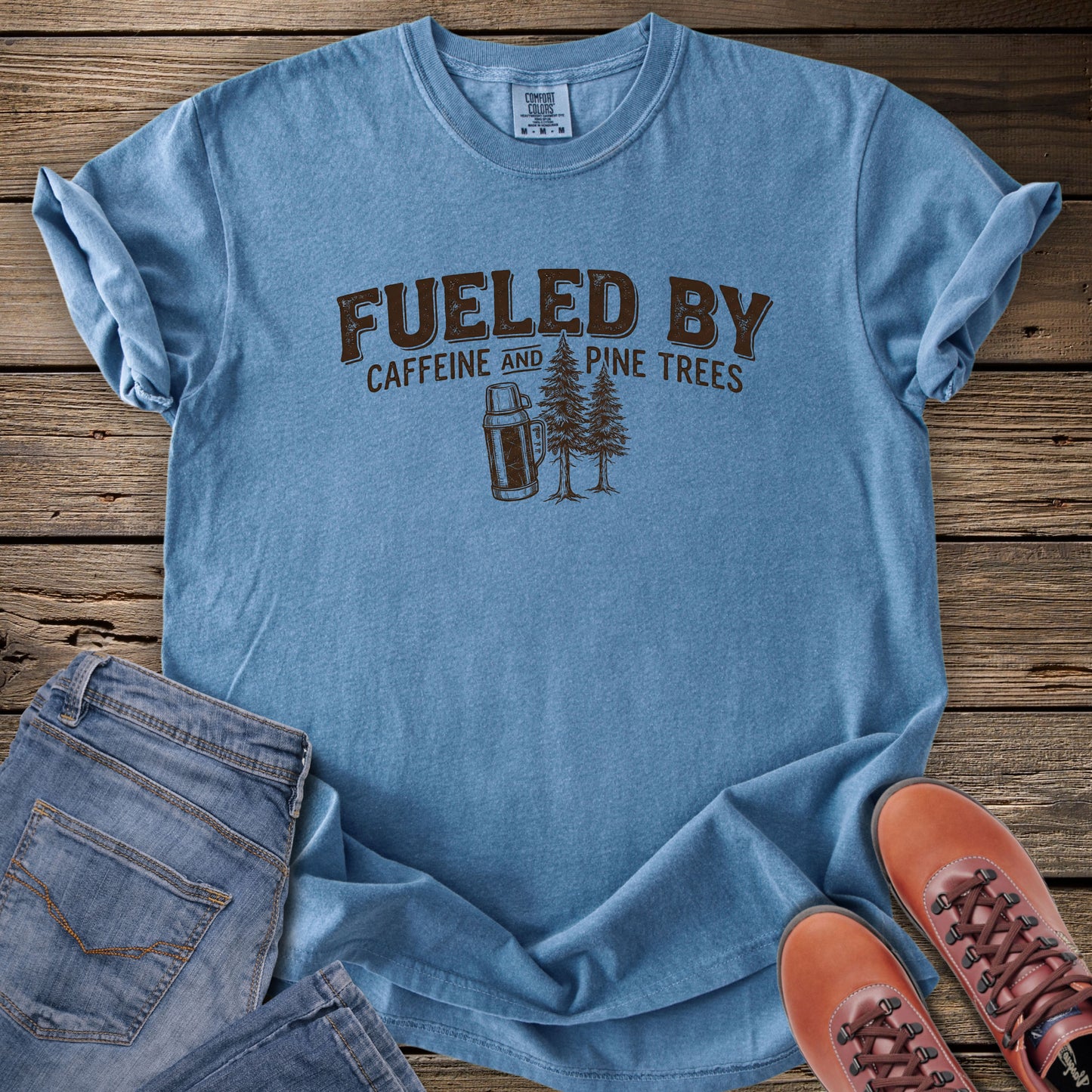 Fueled By Caffeine & Pine Trees T-Shirt