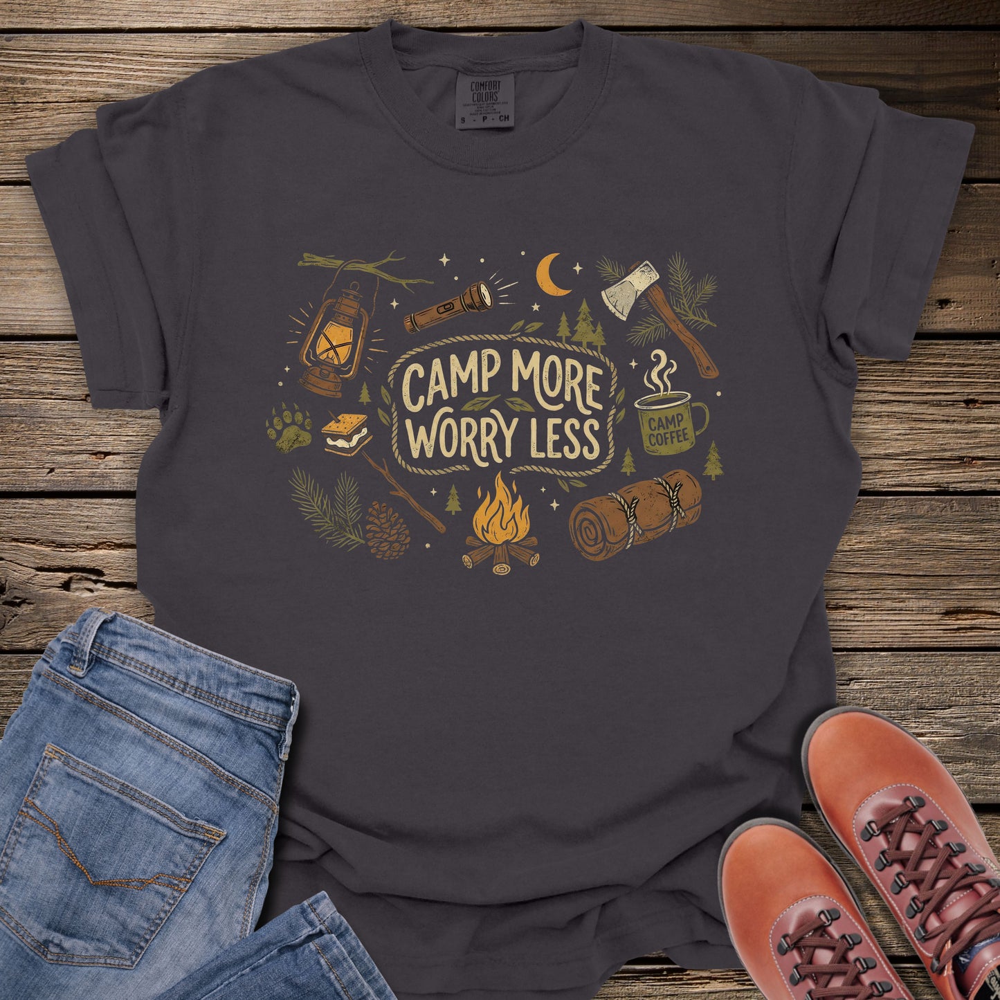 Camp More Worry Less T-Shirt