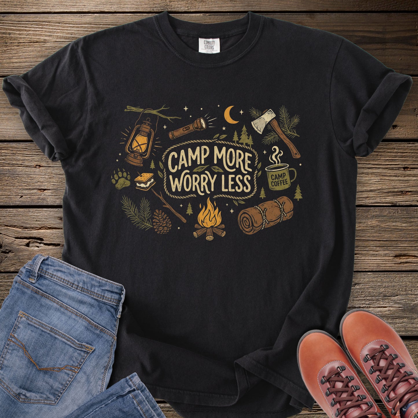 Camp More Worry Less T-Shirt