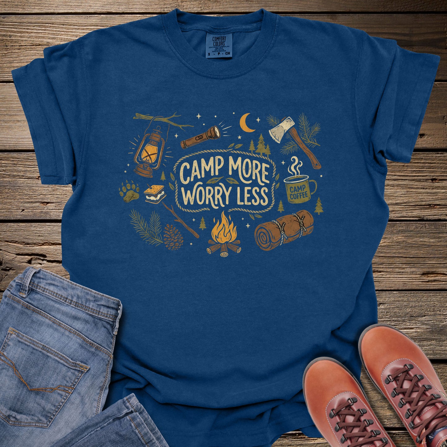 Camp More Worry Less T-Shirt