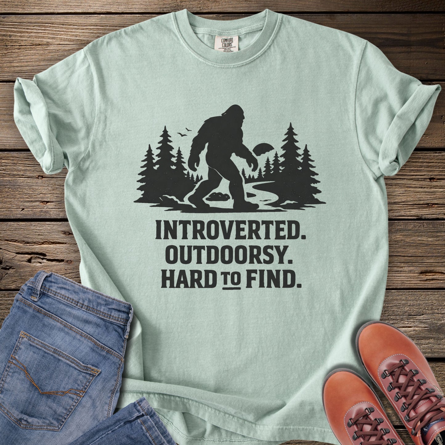 Introverted Outdoorsy Bifgoot T-Shirt