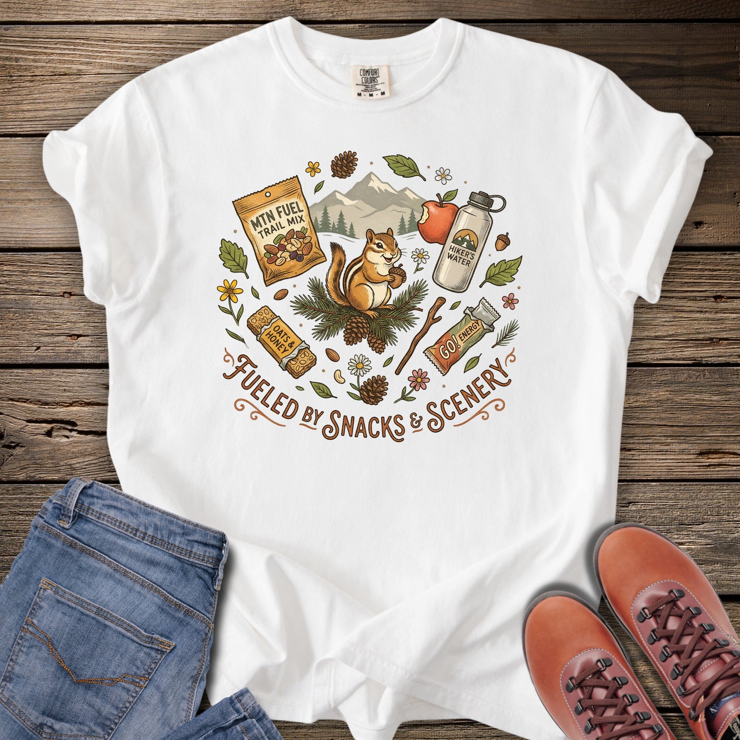 Fueled by Snacks & Scenery T-Shirt
