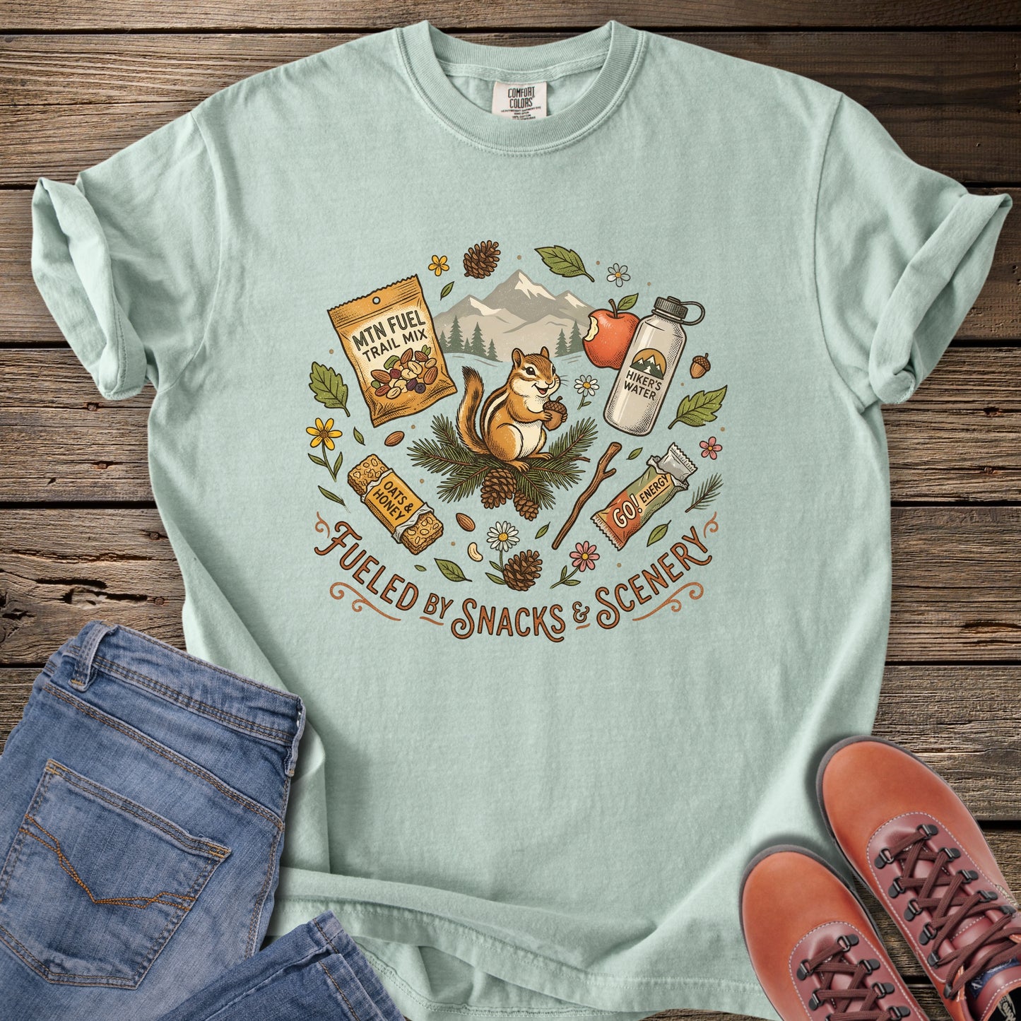 Fueled by Snacks & Scenery T-Shirt