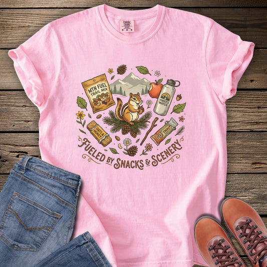 Fueled by Snacks & Scenery T-Shirt