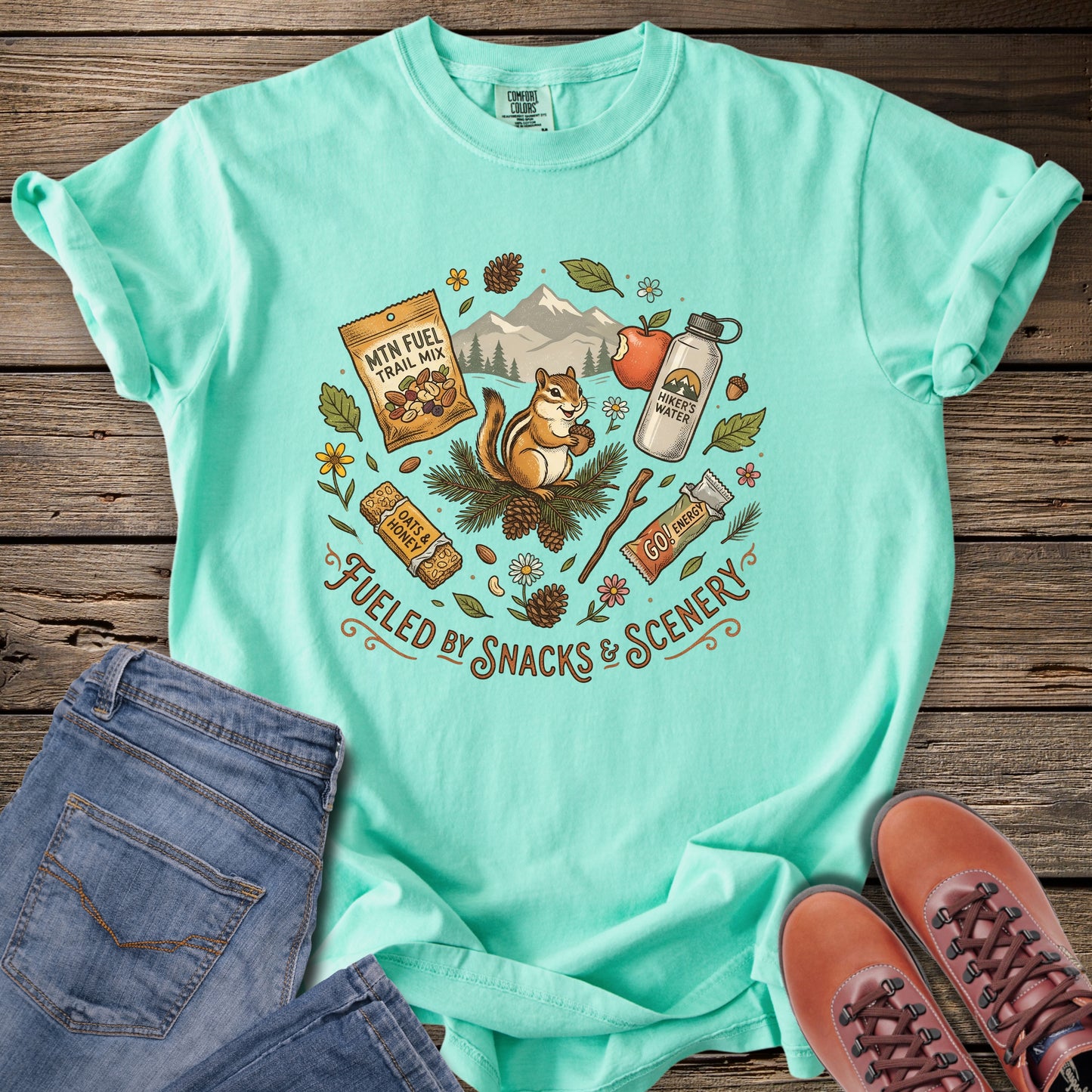 Fueled by Snacks & Scenery T-Shirt