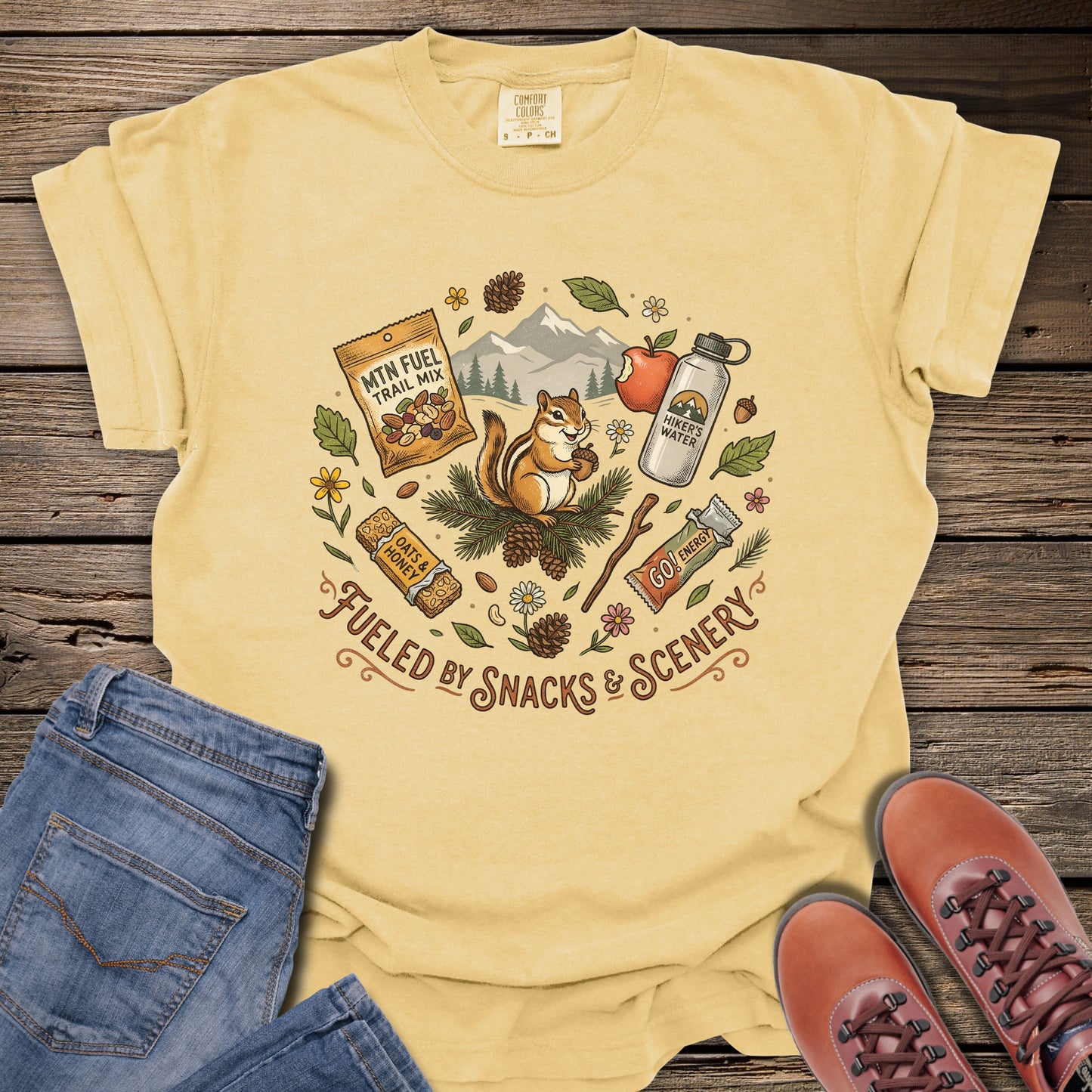Fueled by Snacks & Scenery T-Shirt