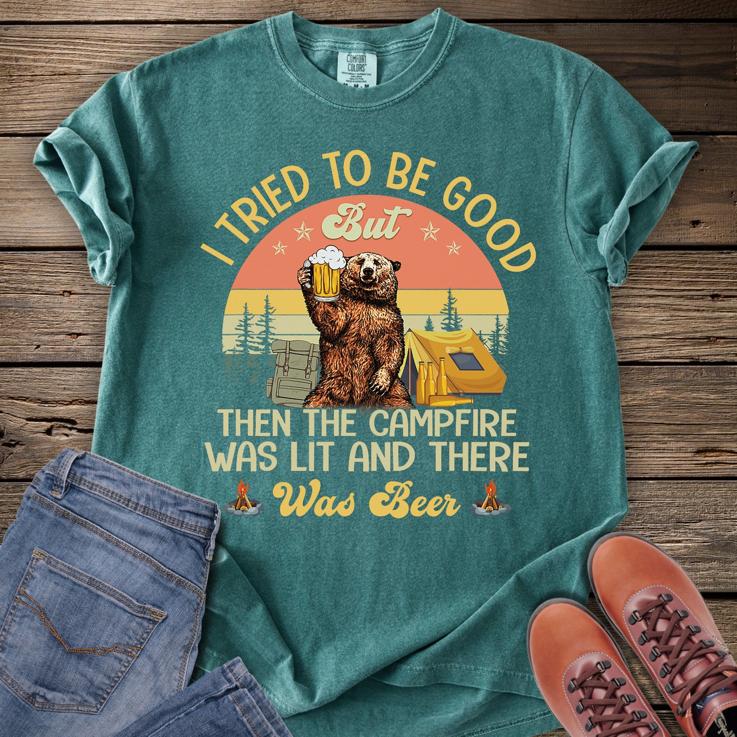 I Tried To Be Good Camping T-Shirt