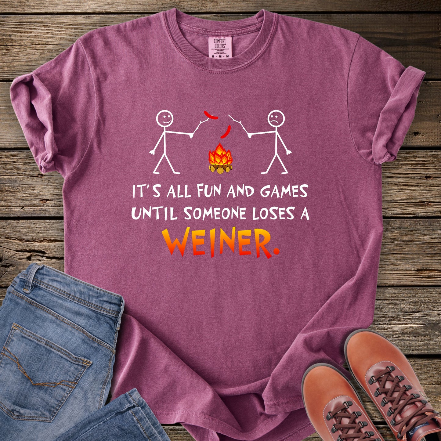 It's All Fun and Games Camping T-Shirt