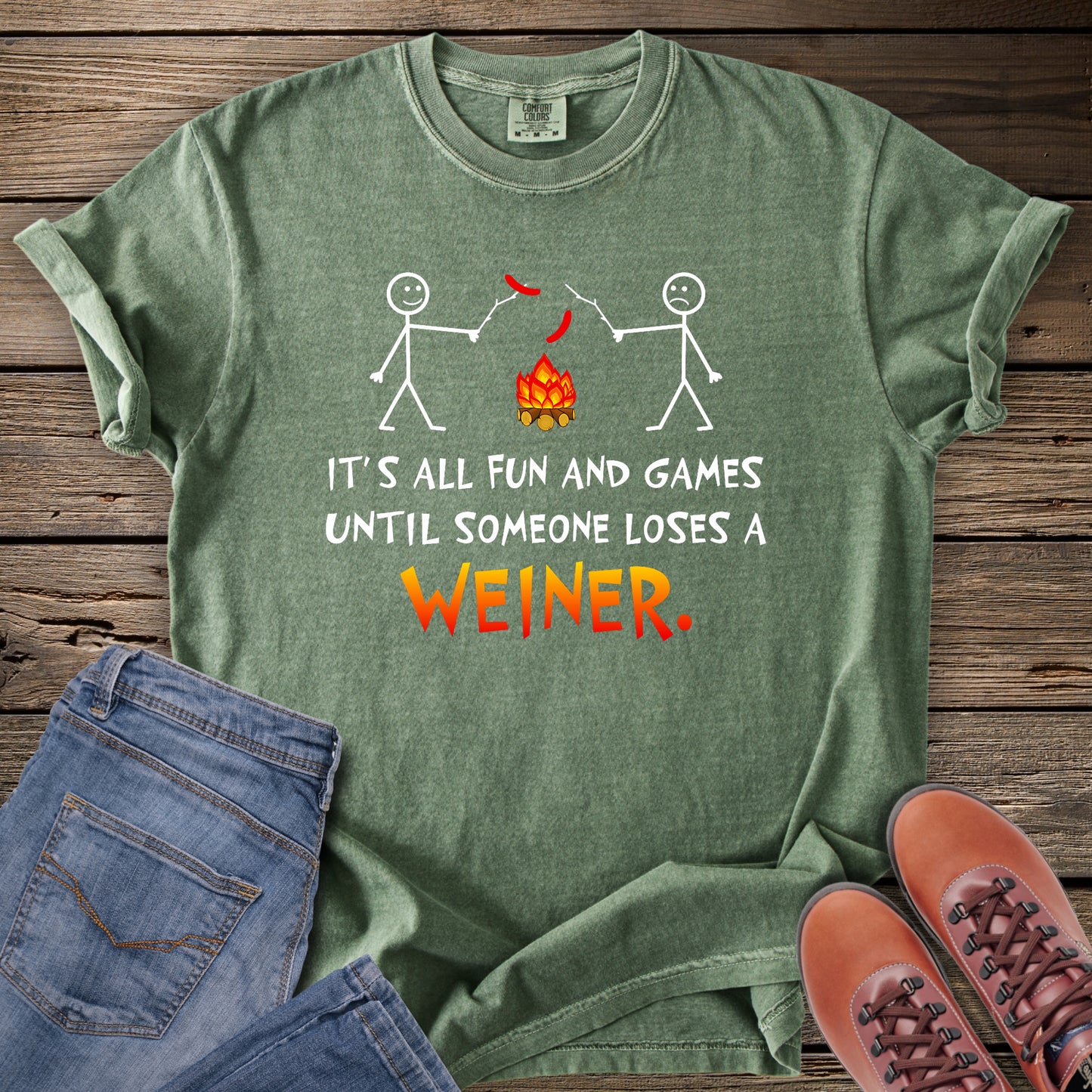 It's All Fun and Games Camping T-Shirt
