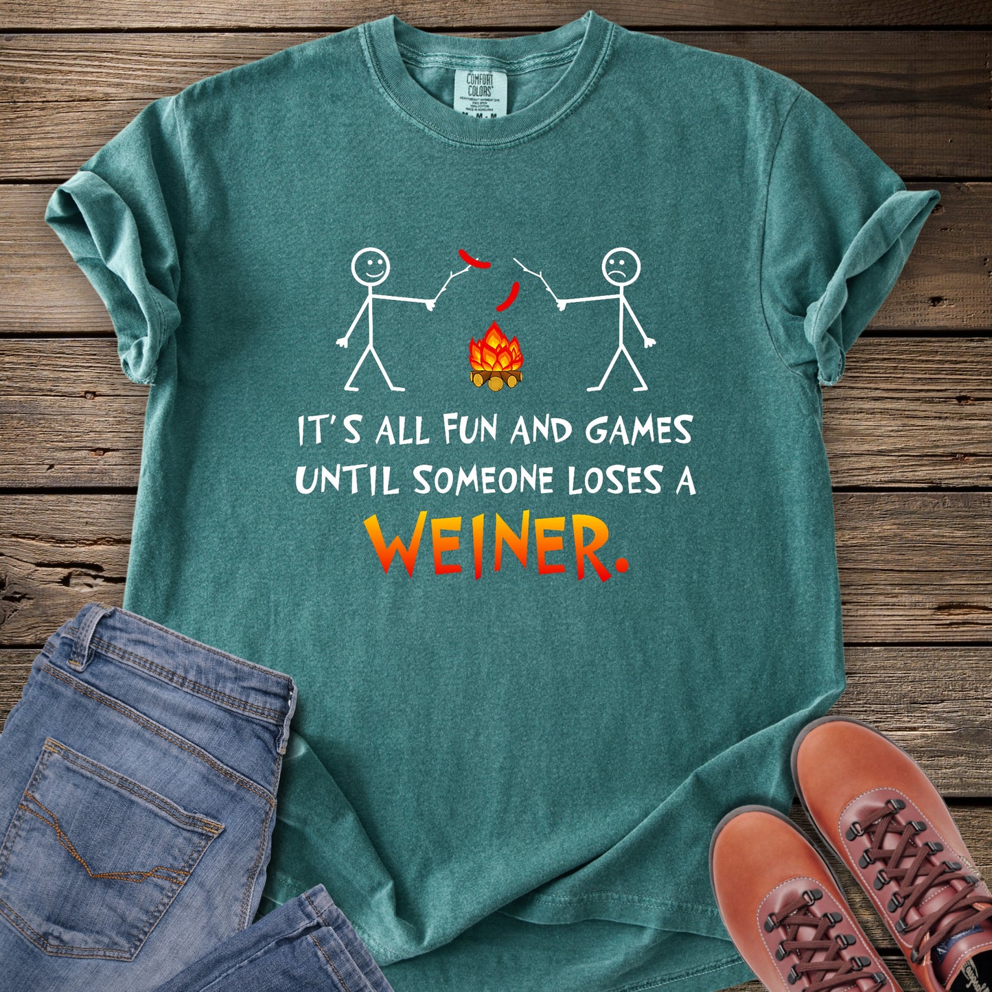 It's All Fun and Games Camping T-Shirt